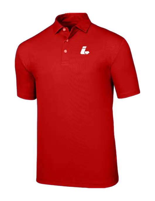 Callaway Birdseye Red Polo w/Impact Logistics Logo