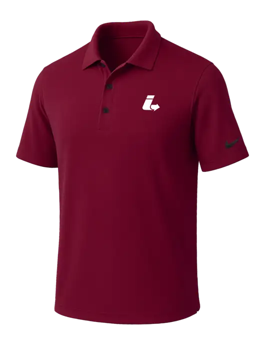 NIKE Cardinal Dri-Fit Micro Pique Polo w/Impact Logistics Logo