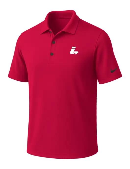 NIKE Red Dri-Fit Micro Pique Polo w/Impact Logistics Logo