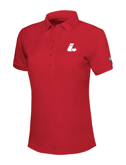 OGIO Womens Red Jewel Polo w/Impact Logistics Logo
