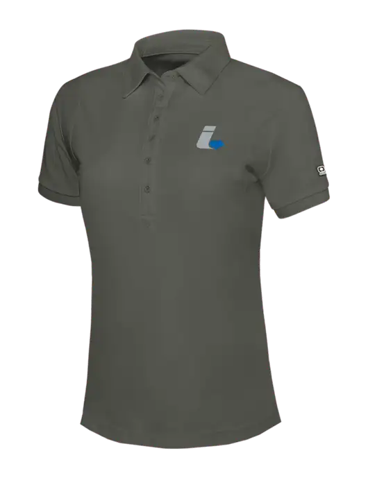 OGIO Womens Medium Grey Jewel Polo w/Impact Logistics Logo