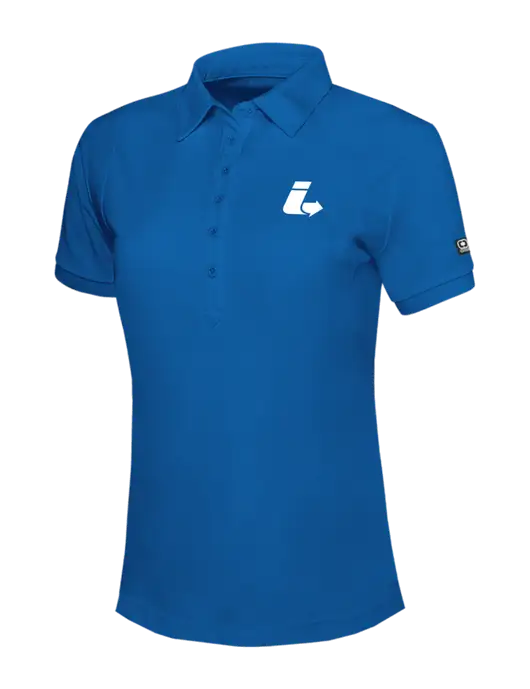 OGIO Womens Royal Blue Jewel Polo w/Impact Logistics Logo