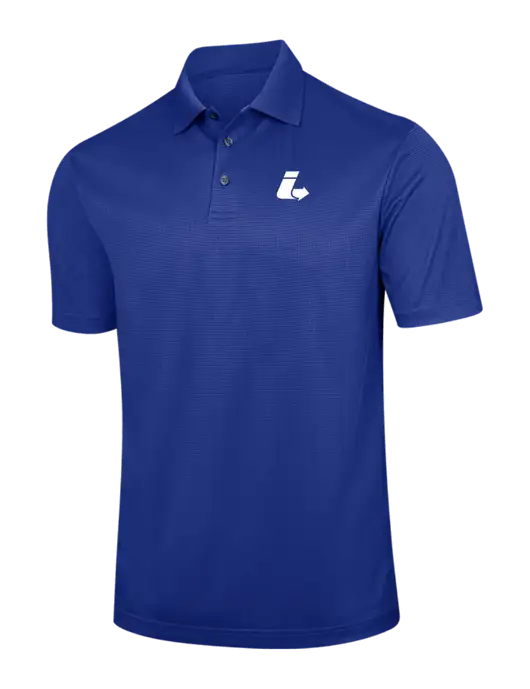 Dark Royal Blue Performance Fine Jacquard Polo w/Impact Logistics Logo