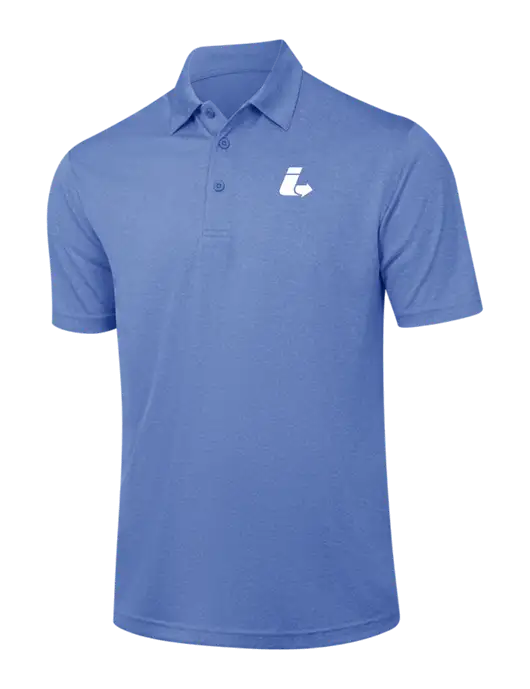 Royal Heather Contender Polo w/Impact Logistics Logo