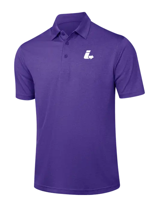 Purple Heather Contender Polo w/Impact Logistics Logo