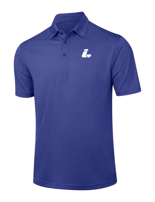 Dark Royal Heather Contender Polo w/Impact Logistics Logo