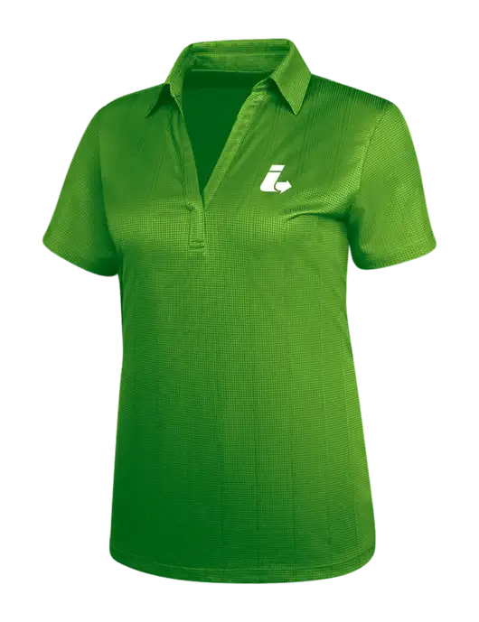 Kelly Green Womens Performance Fine Jacquard Polo w/Impact Logistics Logo