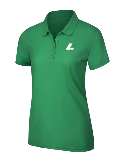 Kelly Green Womens Core Classic Pique Polo w/Impact Logistics Logo
