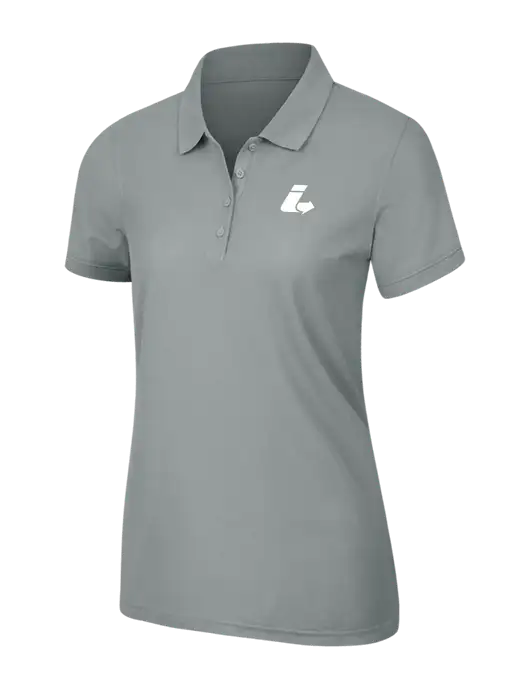 Light Grey Womens Core Classic Pique Polo w/Impact Logistics Logo