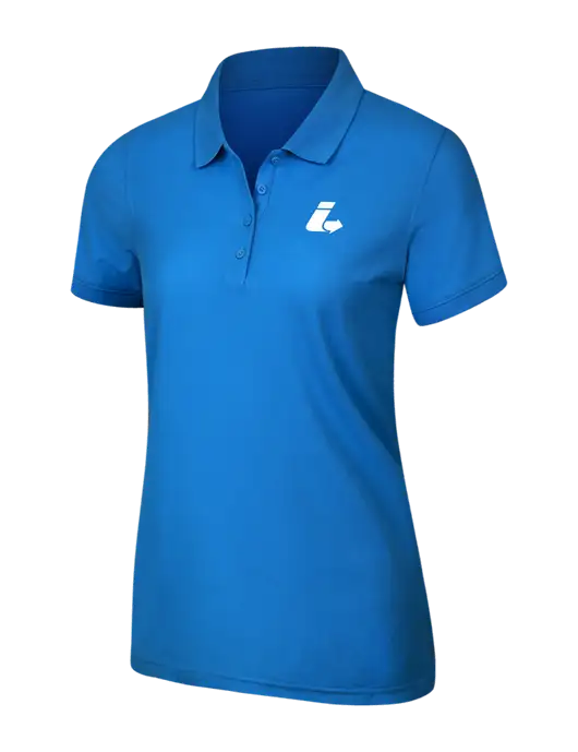 Light Royal Blue Womens Core Classic Pique Polo w/Impact Logistics Logo
