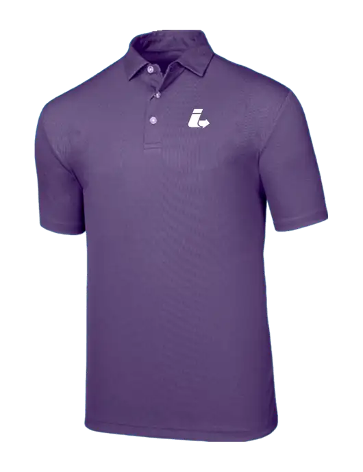 Callaway Birdseye Purple Polo w/Impact Logistics Logo