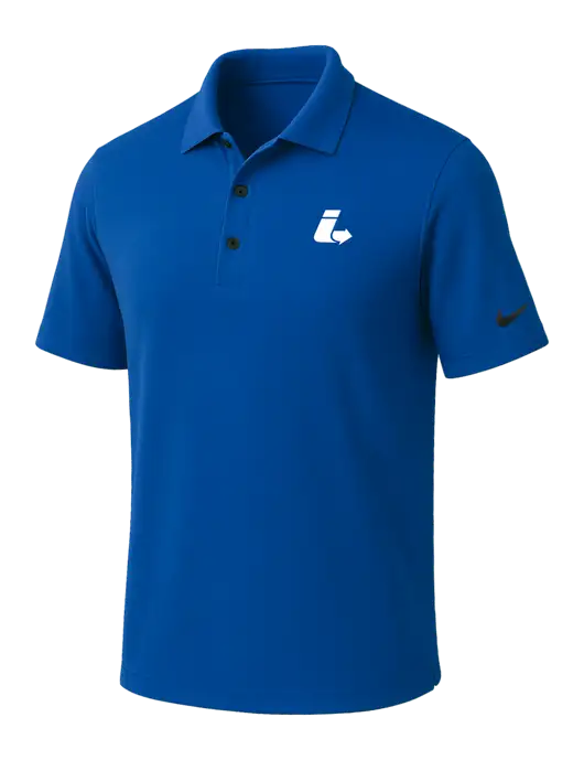 NIKE Dark Royal Dri-Fit Micro Pique Polo w/Impact Logistics Logo