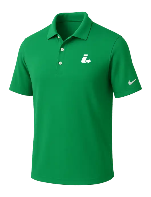 NIKE Kelly Green Dri-Fit Micro Pique Polo w/Impact Logistics Logo