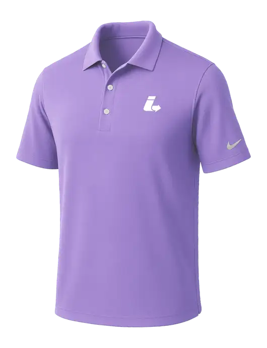 NIKE Light Purple Dri-Fit Micro Pique Polo w/Impact Logistics Logo