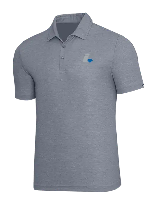 TravisMathew Navy Heather Oceanside Polo w/Impact Logistics Logo