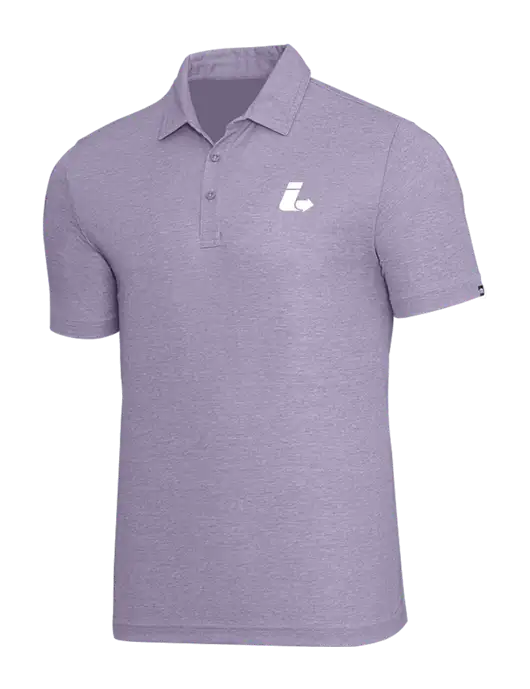 TravisMathew Light Purple Heather Oceanside Polo w/Impact Logistics Logo