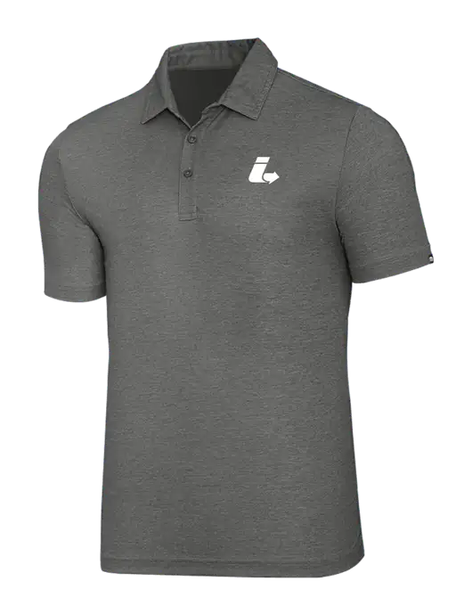 TravisMathew Grey Heather Oceanside Polo w/Impact Logistics Logo