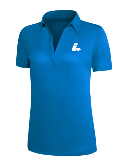 Royal Blue Silk Touch Womens Performance Polo w/Impact Logistics Logo