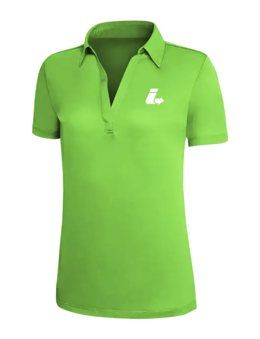 Light Kelly Green Silk Touch Womens Performance Polo w/Impact Logistics Logo