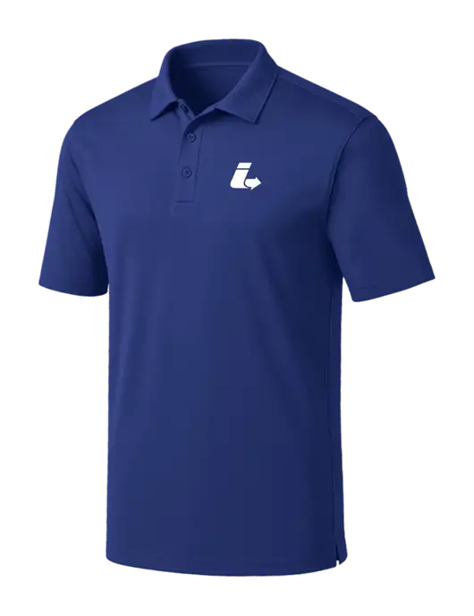 Dark Royal Silk Touch Performance Polo w/Impact Logistics Logo