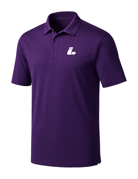 Purple Silk Touch Performance Polo w/Impact Logistics Logo