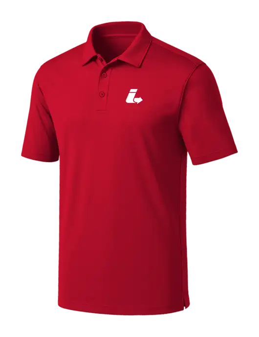 Red Silk Touch Performance Polo w/Impact Logistics Logo