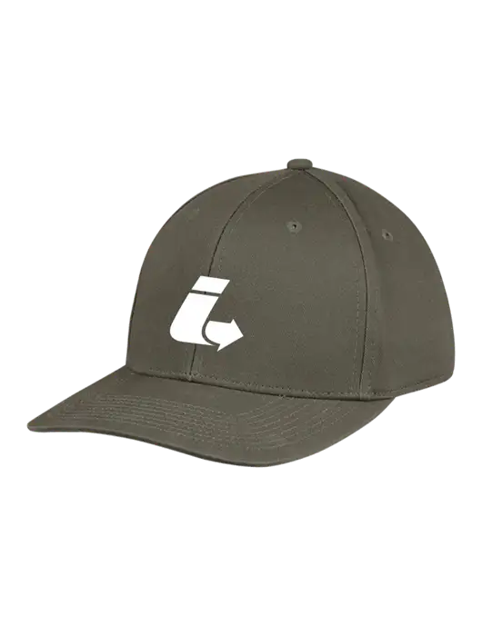 Premium Modern Structured Twill Olive Snapback Cap w/Impact Logistics Logo