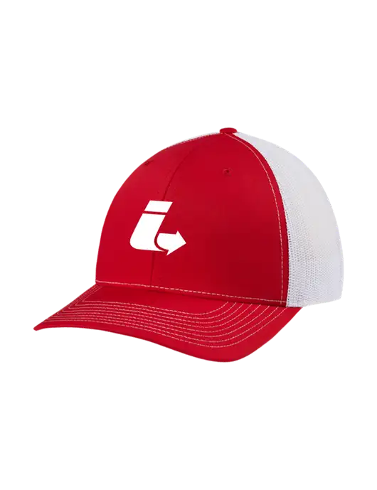 Richardson Adjustable Snapback Original 112 Trucker Cap Red w/White Mesh w/Impact Logistics Logo