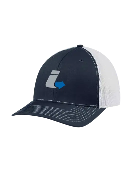 Richardson Adjustable Snapback Original 112 Trucker Cap Navy w/White Mesh w/Impact Logistics Logo
