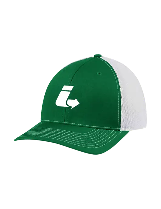 Richardson Adjustable Snapback Original 112 Trucker Cap Kelly w/White Mesh w/Impact Logistics Logo