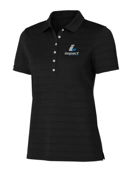 Callaway Womens Black Ventilated Polo w/Impact Logistics Logo