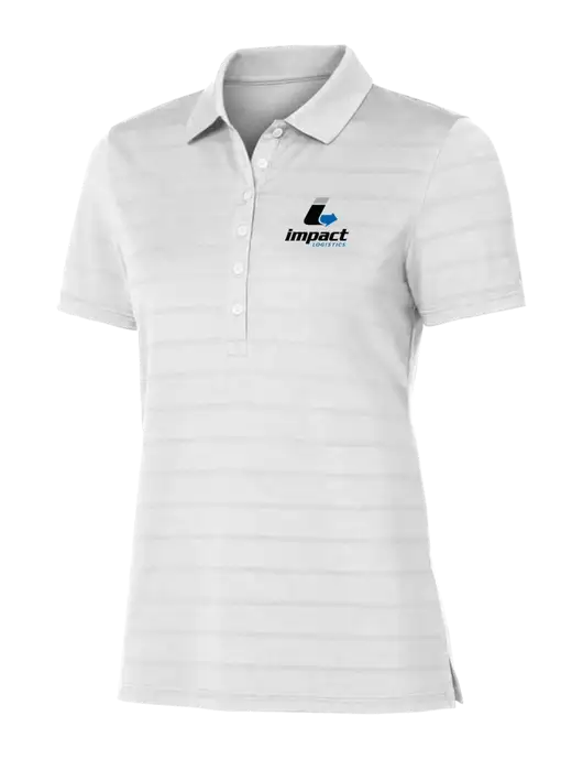 Callaway Womens Bright White Ventilated Polo w/Impact Logistics Logo