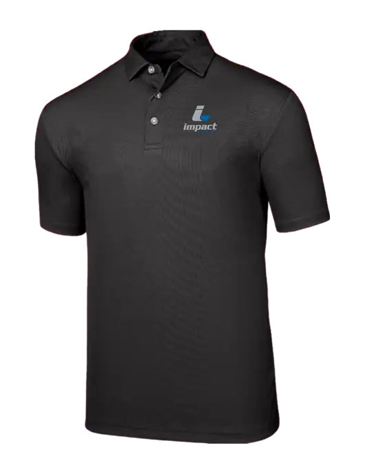 Callaway Birdseye Black Polo w/Impact Logistics Logo