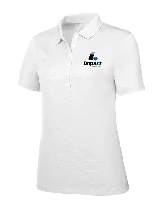 Callaway Womens Ottoman Bright White Polo w/Impact Logistics Logo