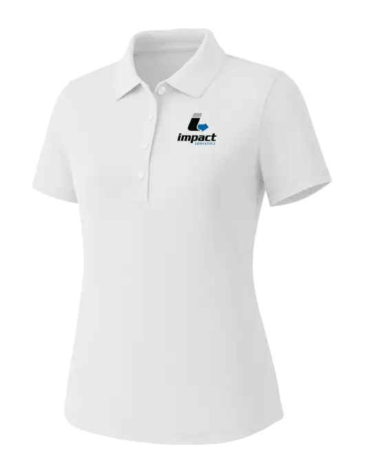 Callaway Womens Core Bright White Performance Polo w/Impact Logistics Logo