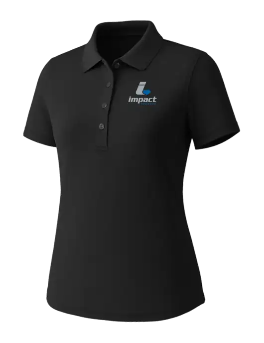 Callaway Womens Core Black Performance Polo w/Impact Logistics Logo