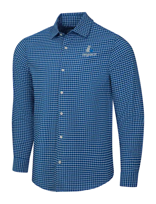 Navy/White City Stretch Shirt w/Impact Logistics Logo