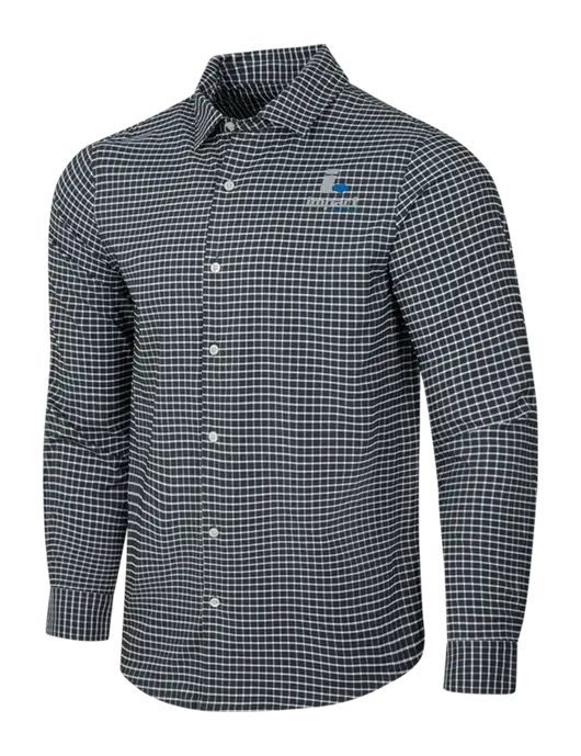 Dark Grey/White City Stretch Shirt w/Impact Logistics Logo
