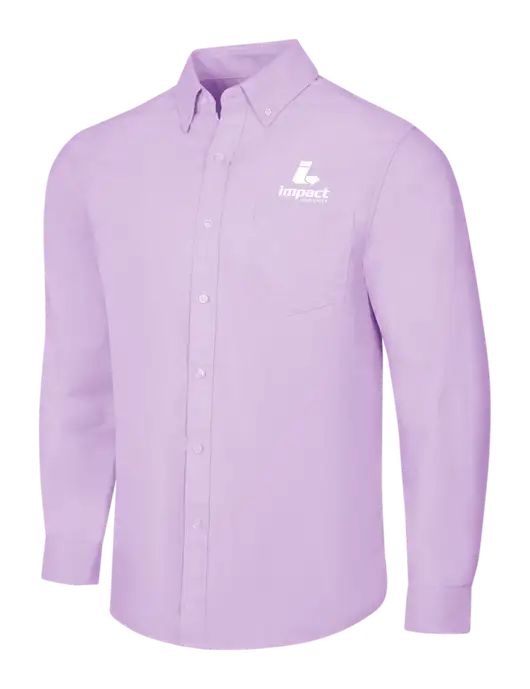 Soft Purple SuperPro Oxford Shirt w/Impact Logistics Logo