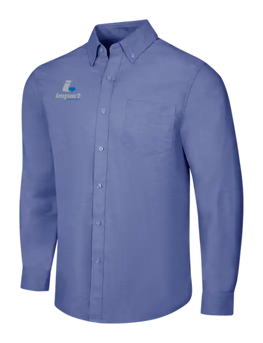 Navy SuperPro Oxford Shirt w/Impact Logistics Logo