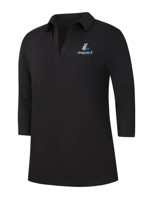 Womens Black Luxe Knit Tunic w/Impact Logistics Logo