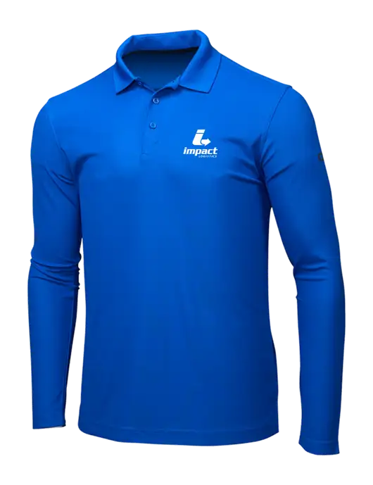OGIO Royal Blue Caliber 2.0 Long Sleeve Polo w/Impact Logistics Logo