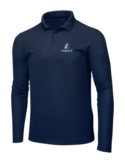 OGIO Navy Caliber 2.0 Long Sleeve Polo w/Impact Logistics Logo