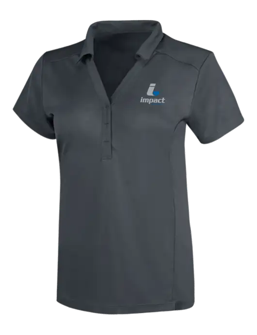 OGIO Dark Grey Womens Framework Polo w/Impact Logistics Logo