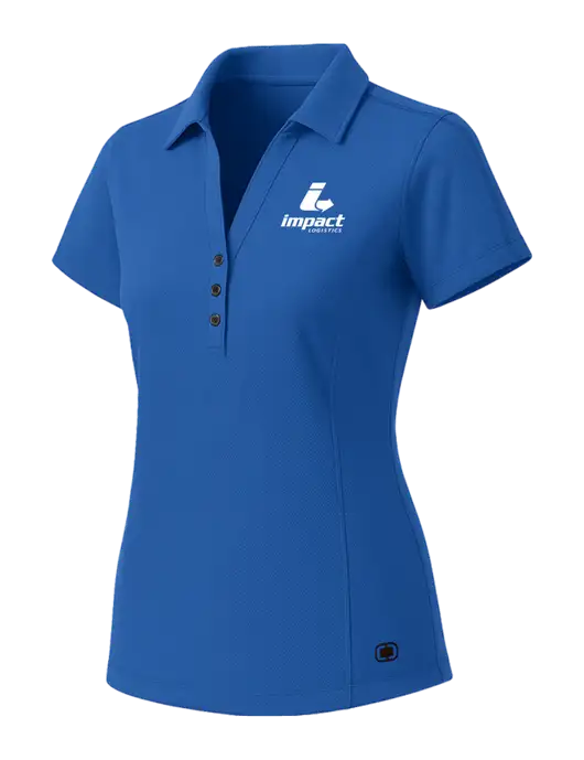 OGIO Womens Royal Blue ONYX Polo w/Impact Logistics Logo