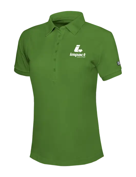 OGIO Womens Dark Kelly Green Jewel Polo w/Impact Logistics Logo