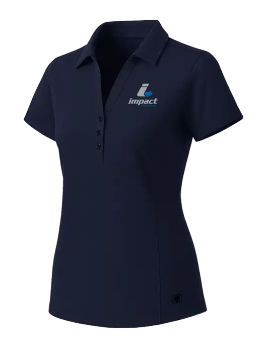 OGIO Womens Navy ONYX Polo w/Impact Logistics Logo