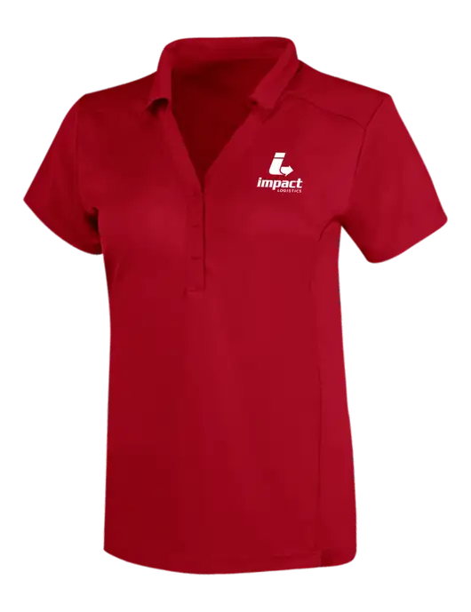 OGIO Red Womens Framework Polo w/Impact Logistics Logo