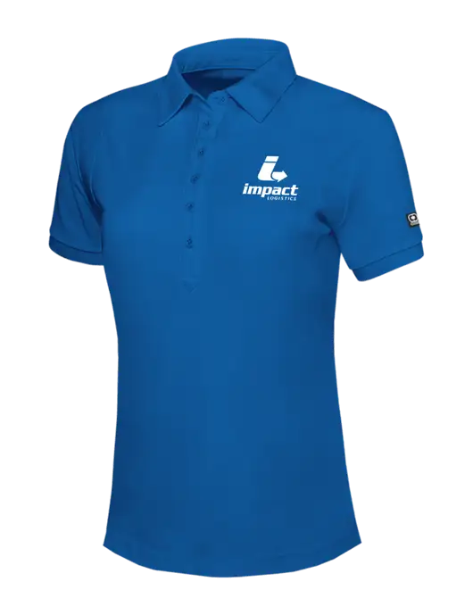 OGIO Womens Royal Blue Jewel Polo w/Impact Logistics Logo