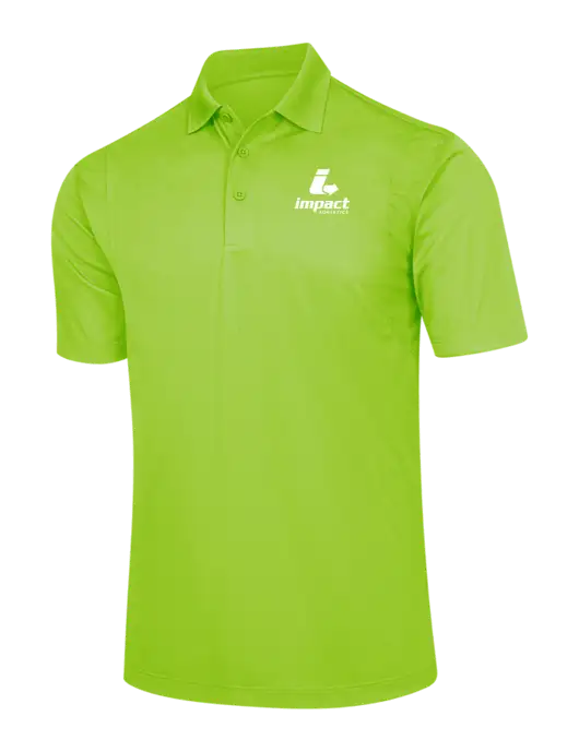 Lime Green Micropique Sport-Wick Polo w/Impact Logistics Logo